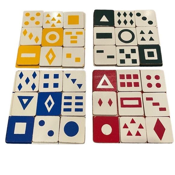 Logic Puzzle Game Set of Four - Picture 1 of 13